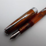 Wality/Airmail 55 Eyedropper Fountain Pen with Kanwrite Semi Flex Nib - Orange